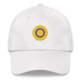 Intersex Flag Embroidered Circle Cap: Celebratory LGBTQ+ Pride Design