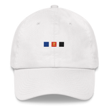 Embroidered Polyamory Hat: Pride Flag Horizontal Square Design