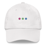 Embroidered Polysexual Hat: Pride Flag Horizontal Circle Design