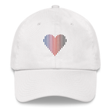 Polyamory Heart Lines Hat: Embroidered Pride Gradient Cap