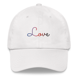 Polyamory Love Script Hat: Elegantly Embroidered Pride Cap