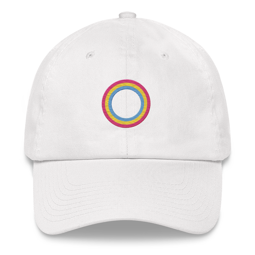 Embroidered Hat: Pansexual Pride Ring Emblem Design