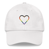 Philly Pride Heart Hat: Embroidered Pride Cap