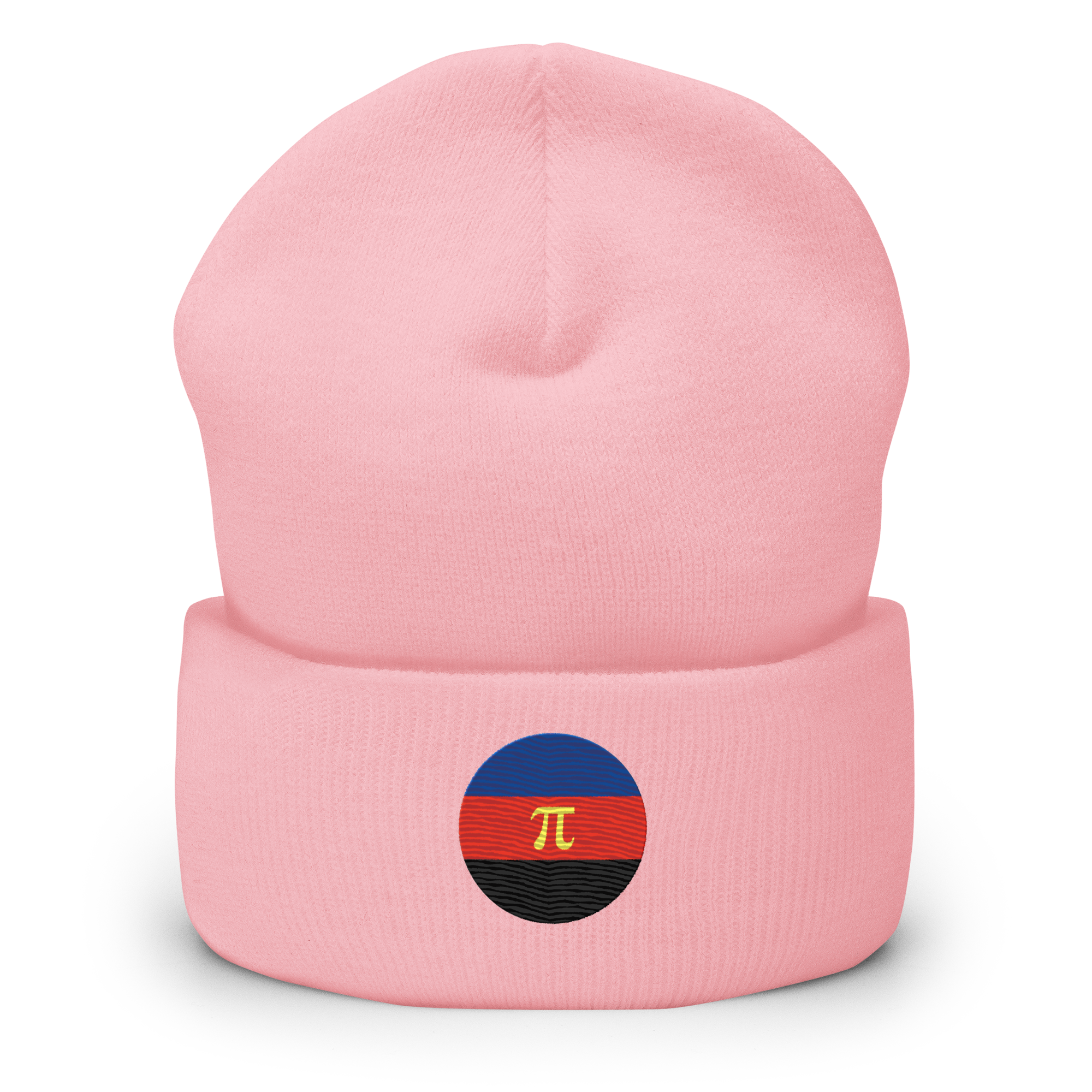 Polyamory Flag Embroidered Circle Beanie: Celebratory LGBTQ+ Pride Design