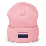 Genderfluid Pride Flag Embroidered Beanie