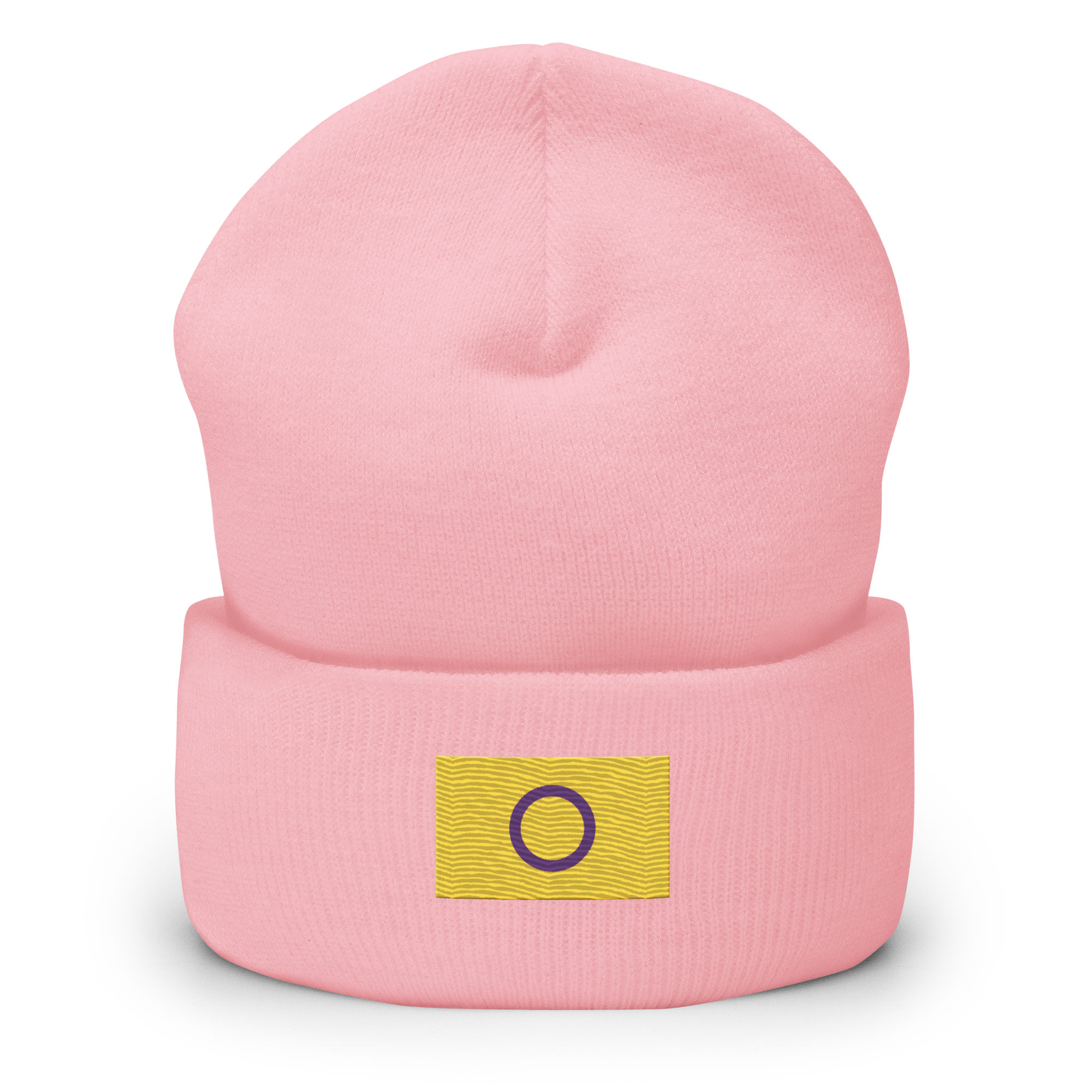 Intersex Pride Flag Embroidered Beanie