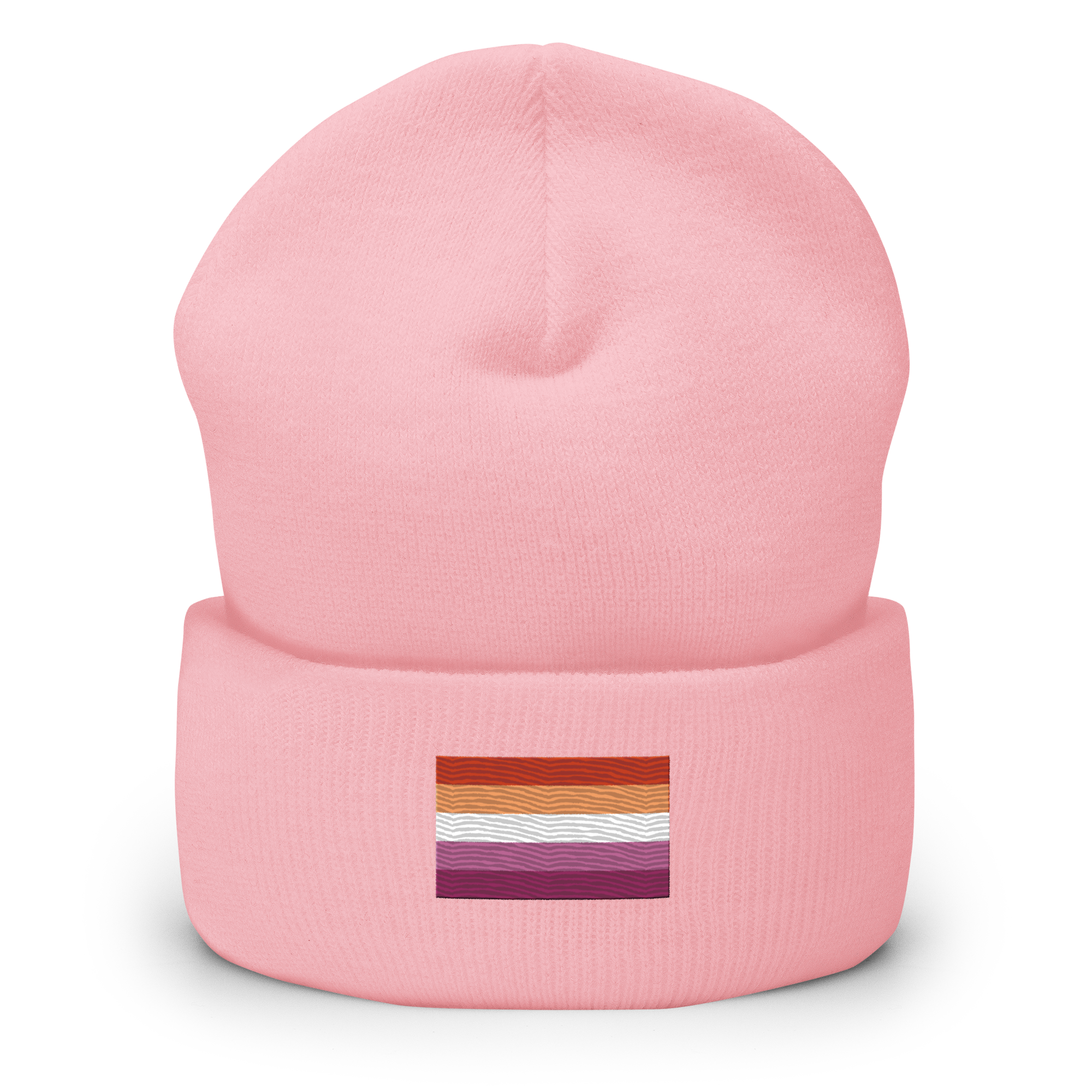 Lesbian Pride Flag Embroidered Beanie