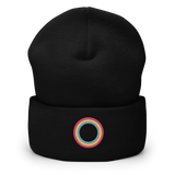 Embroidered Beanie: Pansexual Pride Ring Emblem Design