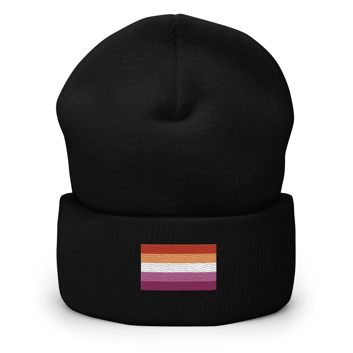 Lesbian Pride Flag Embroidered Beanie