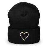 Pangender Heart Beanie: Embroidered Pride Hat