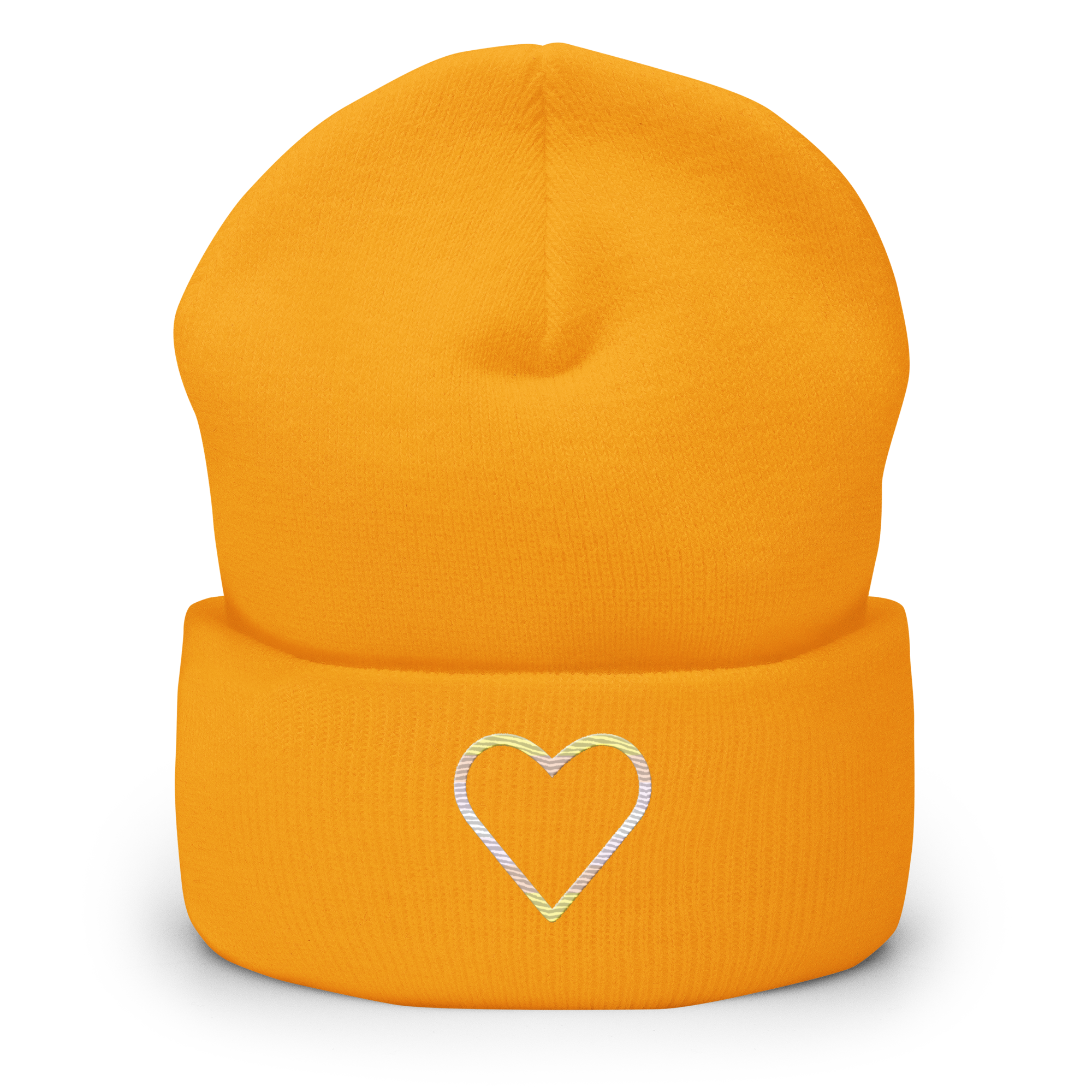 Pangender Heart Beanie: Embroidered Pride Hat