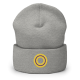 Embroidered Beanie: Intersex Pride Ring Emblem Design