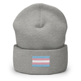 Transgender Pride Flag Embroidered Beanie