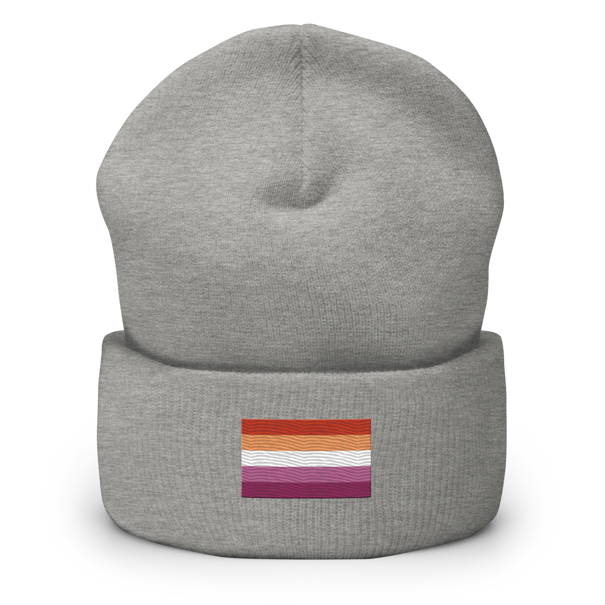 Lesbian Pride Flag Embroidered Beanie