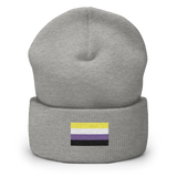 Nonbinary Pride Flag Embroidered Beanie