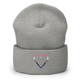 Genderfluid Heart Beanie: Embroidered Pride Hat