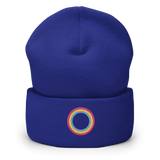 Embroidered Beanie: Pansexual Pride Ring Emblem Design