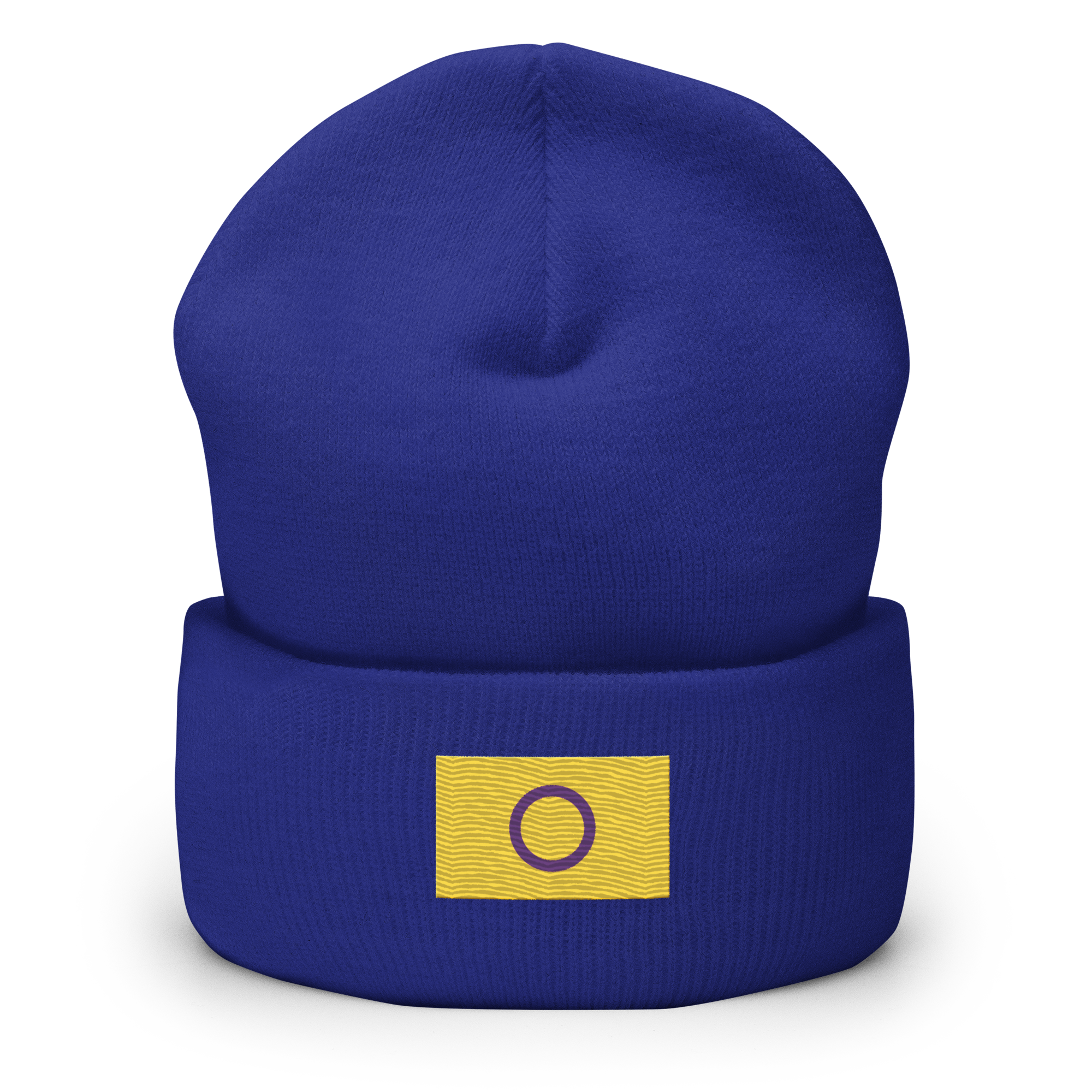 Intersex Pride Flag Embroidered Beanie