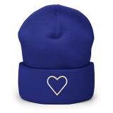 Pangender Heart Beanie: Embroidered Pride Hat