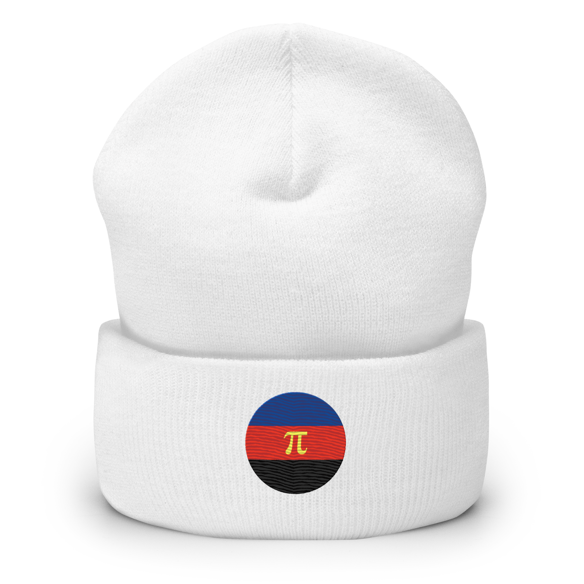 Polyamory Flag Embroidered Circle Beanie: Celebratory LGBTQ+ Pride Design