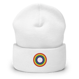 Embroidered Beanie: Pride Ring Emblem Design