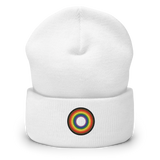 Embroidered Beanie: Philly Pride Ring Emblem Design