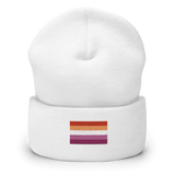 Lesbian Pride Flag Embroidered Beanie