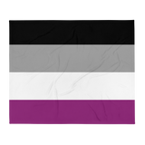 Asexual Pride Throw Blanket: Cozy LGBTQ+ Decorative Print