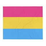 Pansexual Pride Throw Blanket: Cozy LGBTQ+ Decorative Print