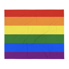 Pride Throw Blanket: Cozy LGBTQ+ Decorative Print