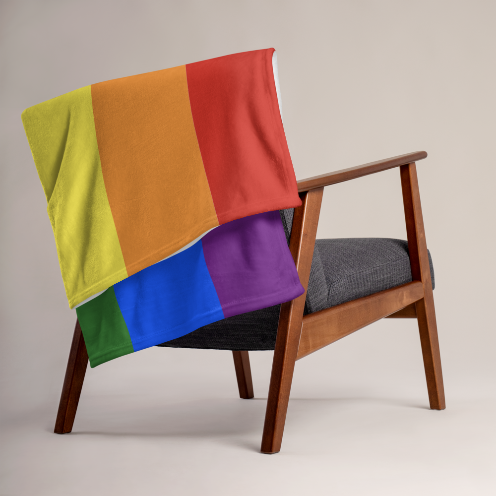 Pride Throw Blanket: Cozy LGBTQ+ Decorative Print