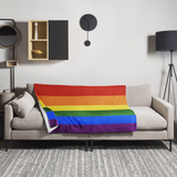 Pride Throw Blanket: Cozy LGBTQ+ Decorative Print