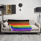 Philly Pride Throw Blanket: Cozy LGBTQ+ Decorative Print