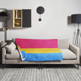 Pansexual Pride Throw Blanket: Cozy LGBTQ+ Decorative Print