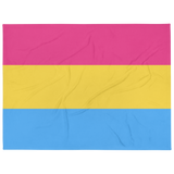 Pansexual Pride Throw Blanket: Cozy LGBTQ+ Decorative Print