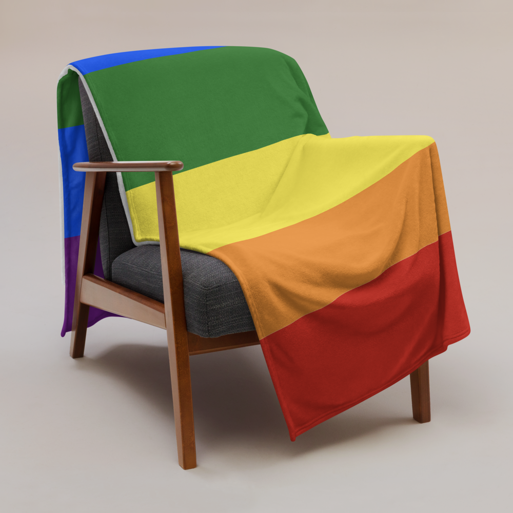 Pride Throw Blanket: Cozy LGBTQ+ Decorative Print