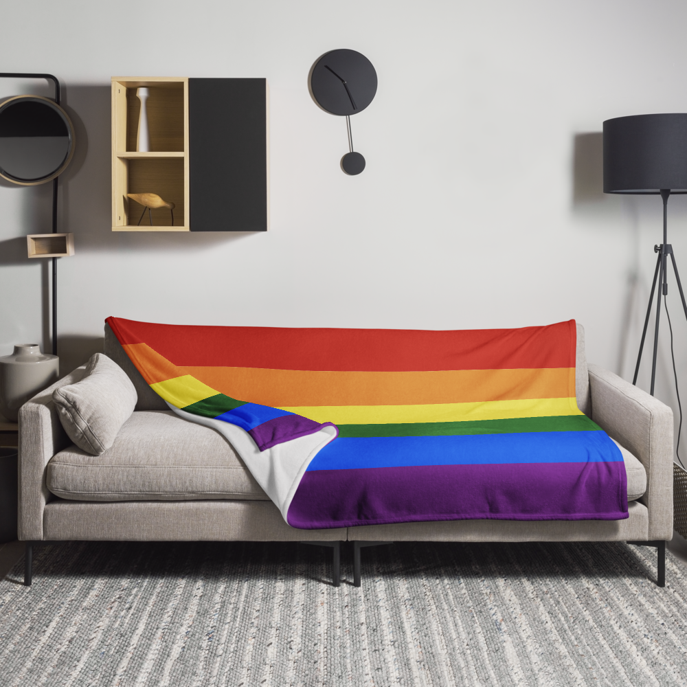 Pride Throw Blanket: Cozy LGBTQ+ Decorative Print