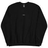 Embroidered Genderqueer Sweatshirt: Pride Flag Horizontal Circle Design