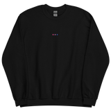 Embroidered Bisexual Sweatshirt: Pride Flag Horizontal Circle Design