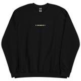 Embroidered Demigender Sweatshirt: Pride Flag Horizontal Square Design