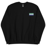 Gay Pride Flag Embroidered Sweatshirt