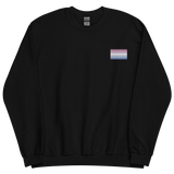 Bigender Pride Flag Embroidered Sweatshirt