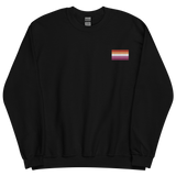 Lesbian Pride Flag Embroidered Sweatshirt