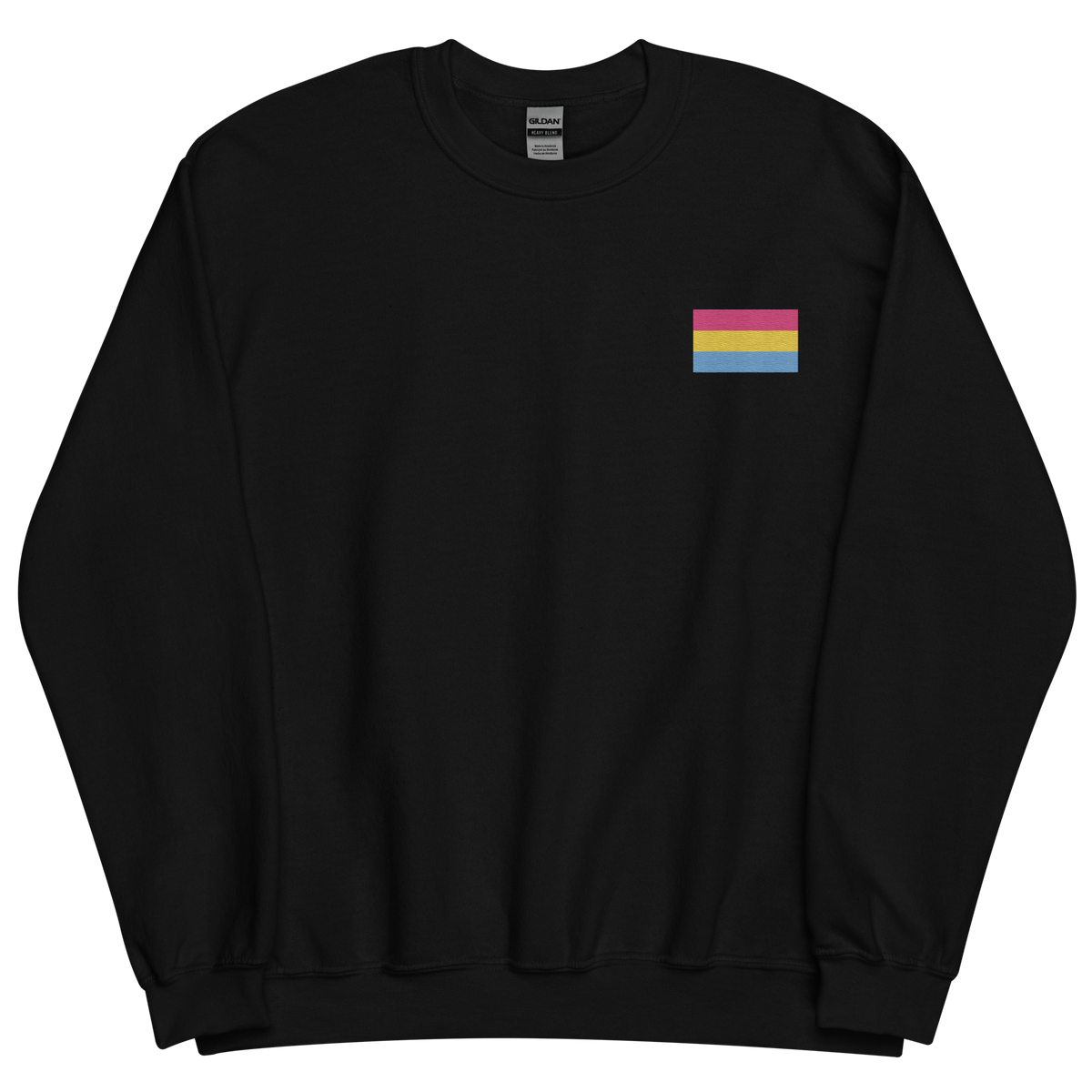 Pansexual Pride Flag Embroidered Sweatshirt