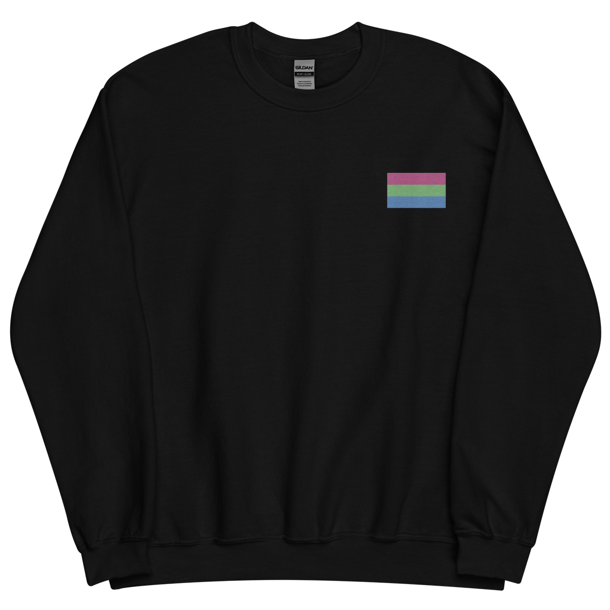 Polysexual Pride Flag Embroidered Sweatshirt