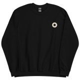 Embroidered Sweatshirt: Pangender Pride Ring Emblem Design