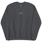 Embroidered Transgender Sweatshirt: Pride Flag Horizontal Square Design