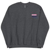 Genderfluid Pride Flag Embroidered Sweatshirt