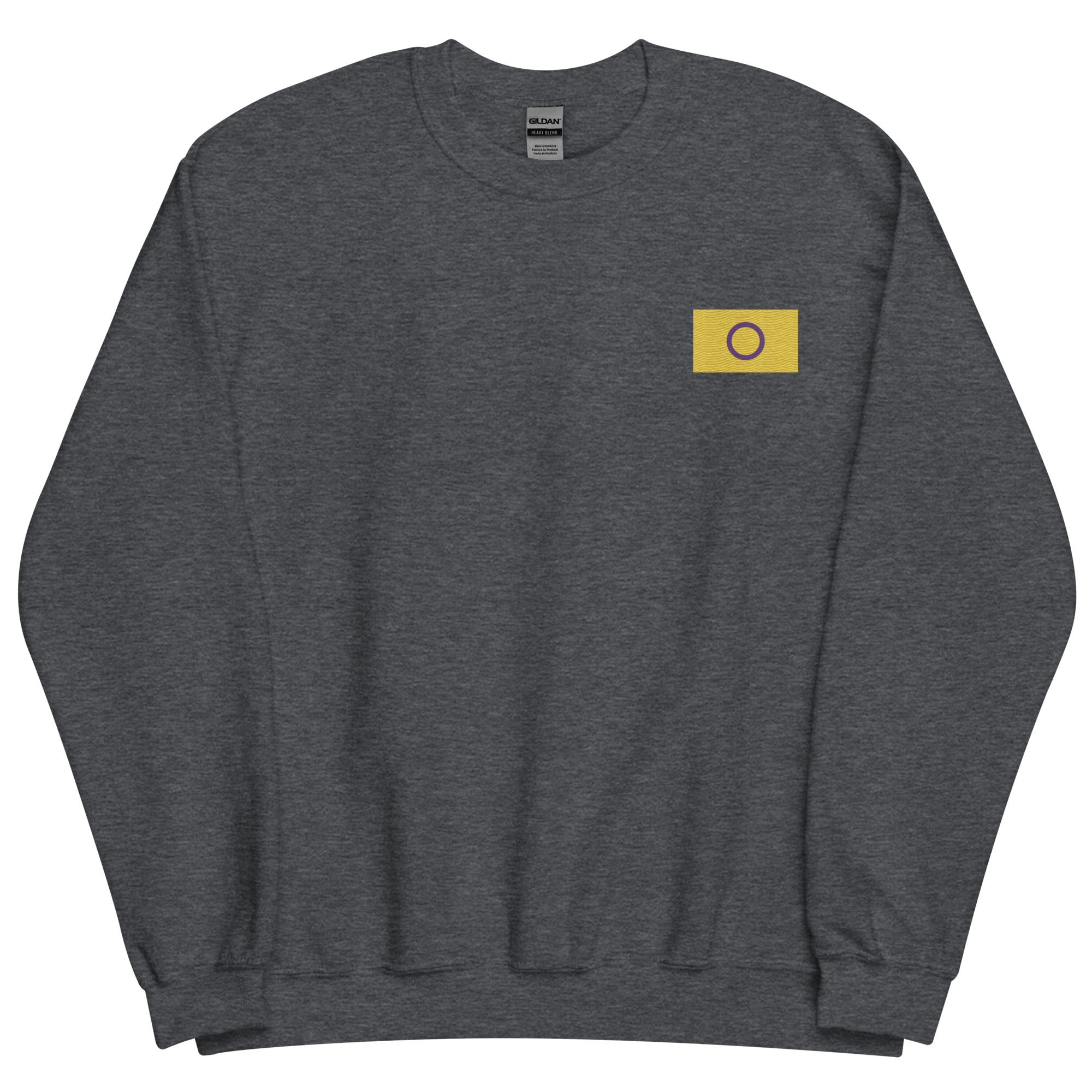 Intersex Pride Flag Embroidered Sweatshirt