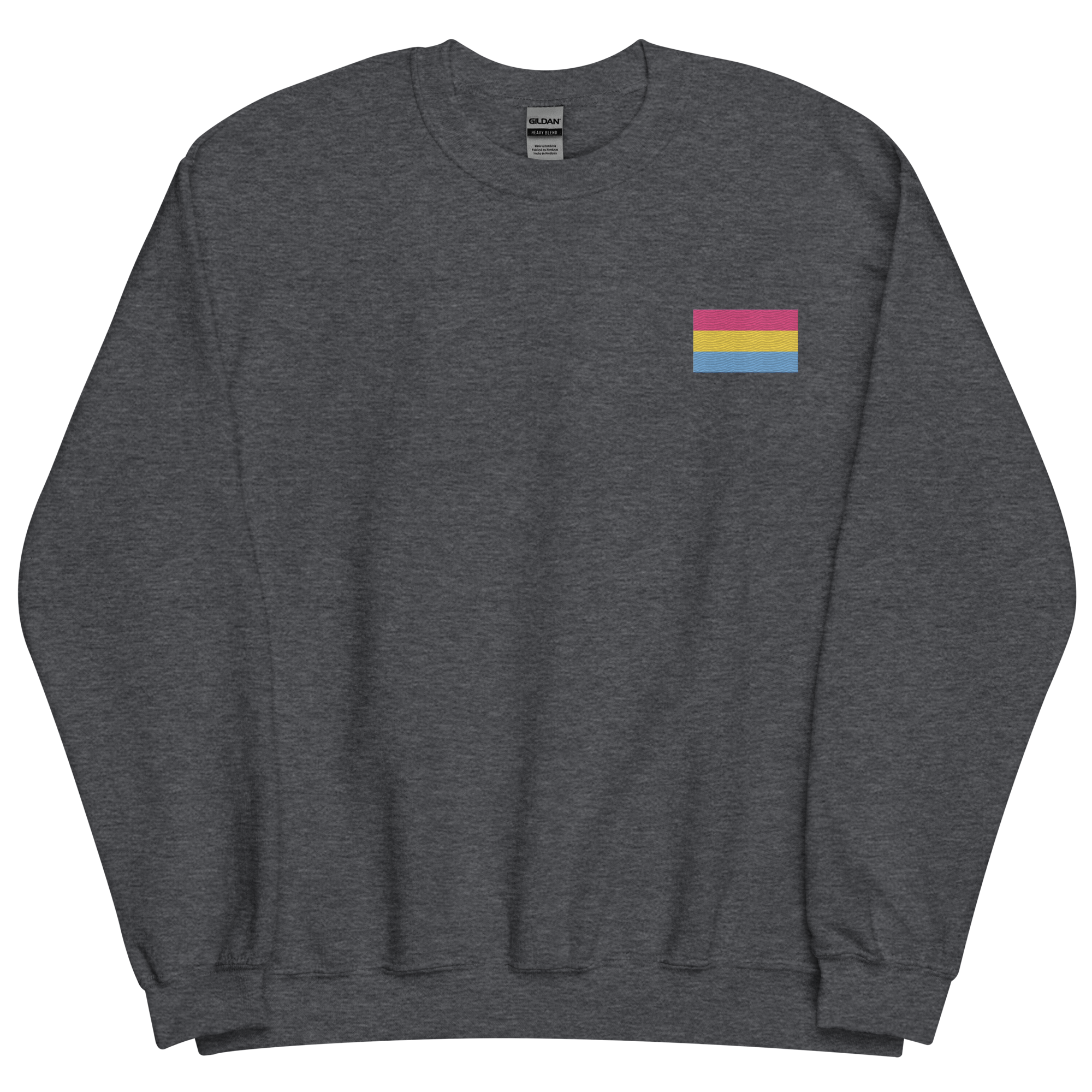 Pansexual Pride Flag Embroidered Sweatshirt